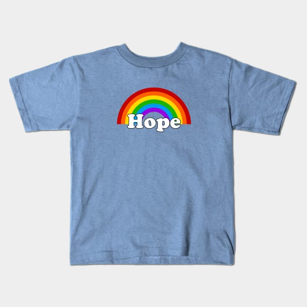 Rainbow of Hope Kids T-Shirt by SandraKC